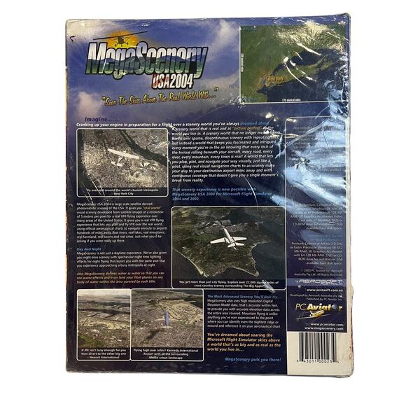 MegaScenery USA 2004 Vol. 2 Aviator New York Microsoft Flight Simulator PC Game - Picture 2 of 4